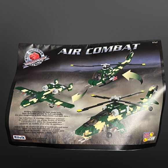 Mega Bloks Pro Builder Collector Series 9747 Air Combat Helicopter - Picture 1 of 6